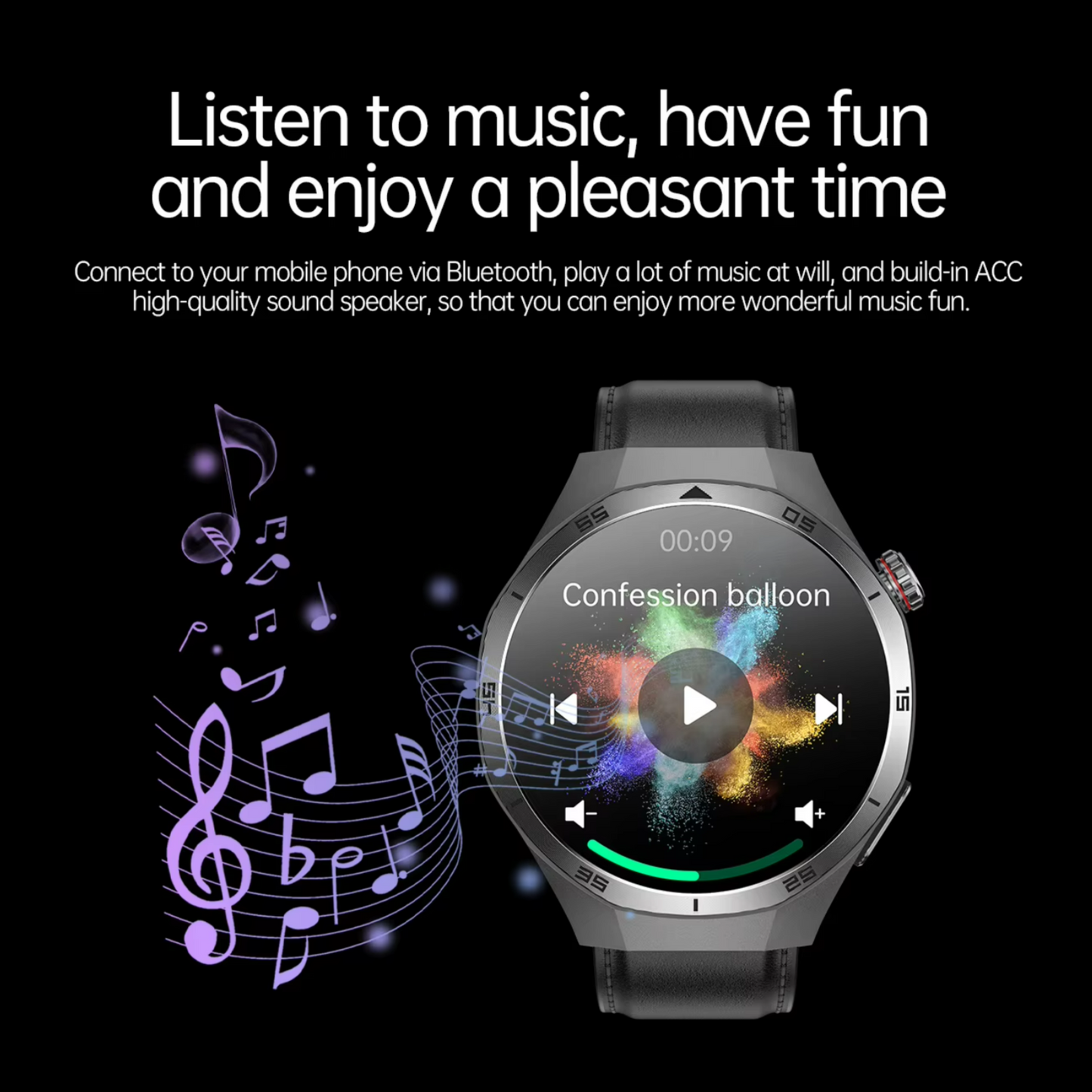 Blood Glucose Smart Watch WIth ECG | BP & More