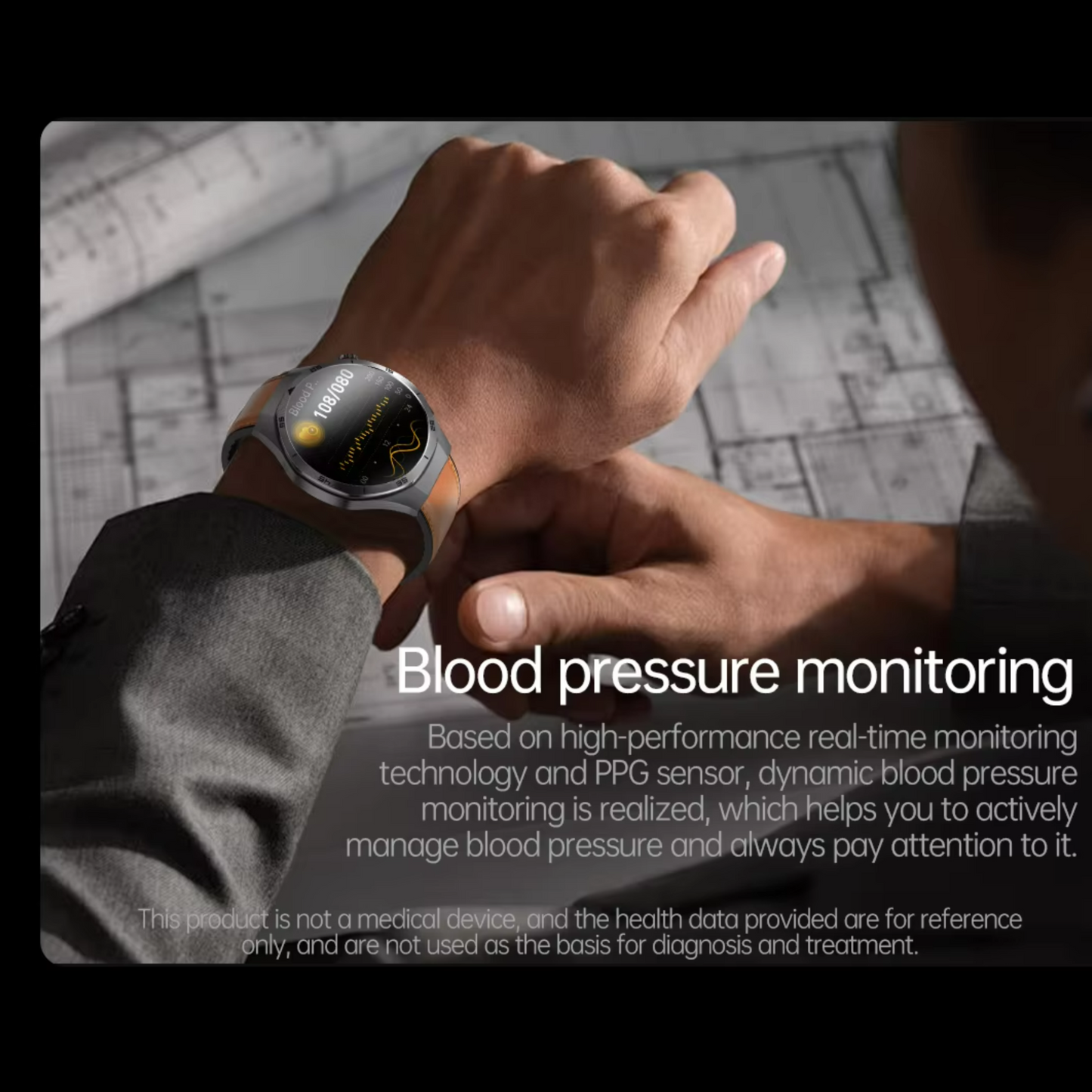Blood Glucose Smart Watch WIth ECG | BP & More