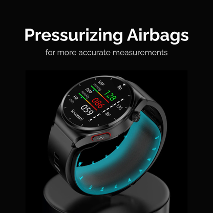 Aurora Vitae :  Blood Pressure Measurement Air pump airbag Smart Watch ECG+PPG Body analysis Uric acid Health NFC Smartwatch