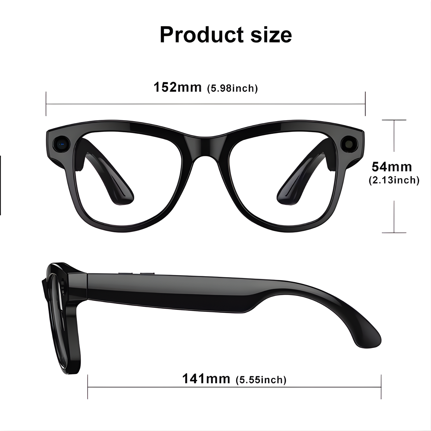 Aurora Cyan: AI Smart Glass With Camera