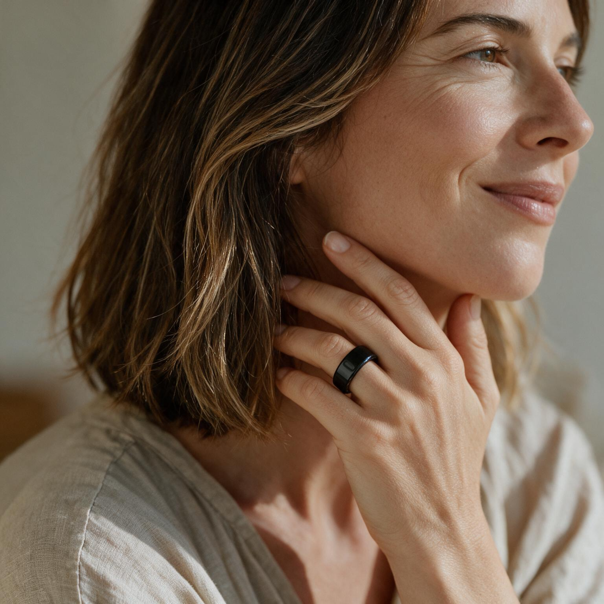 Aurora Eclipse - V2  Glucose Smart Ring + ECG & BP | Subscription Free