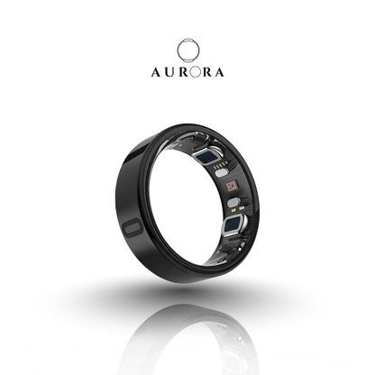 Aurora Eclipse - V2  Glucose Smart Ring + ECG & BP | Subscription Free