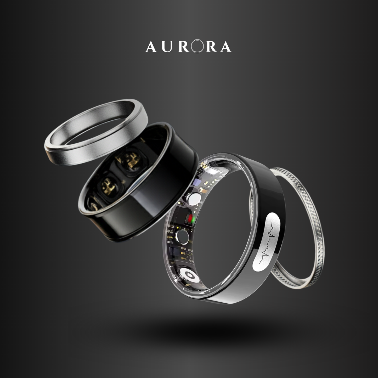 Aurora Ring : BG, BP,  ECG & AI Health Inside