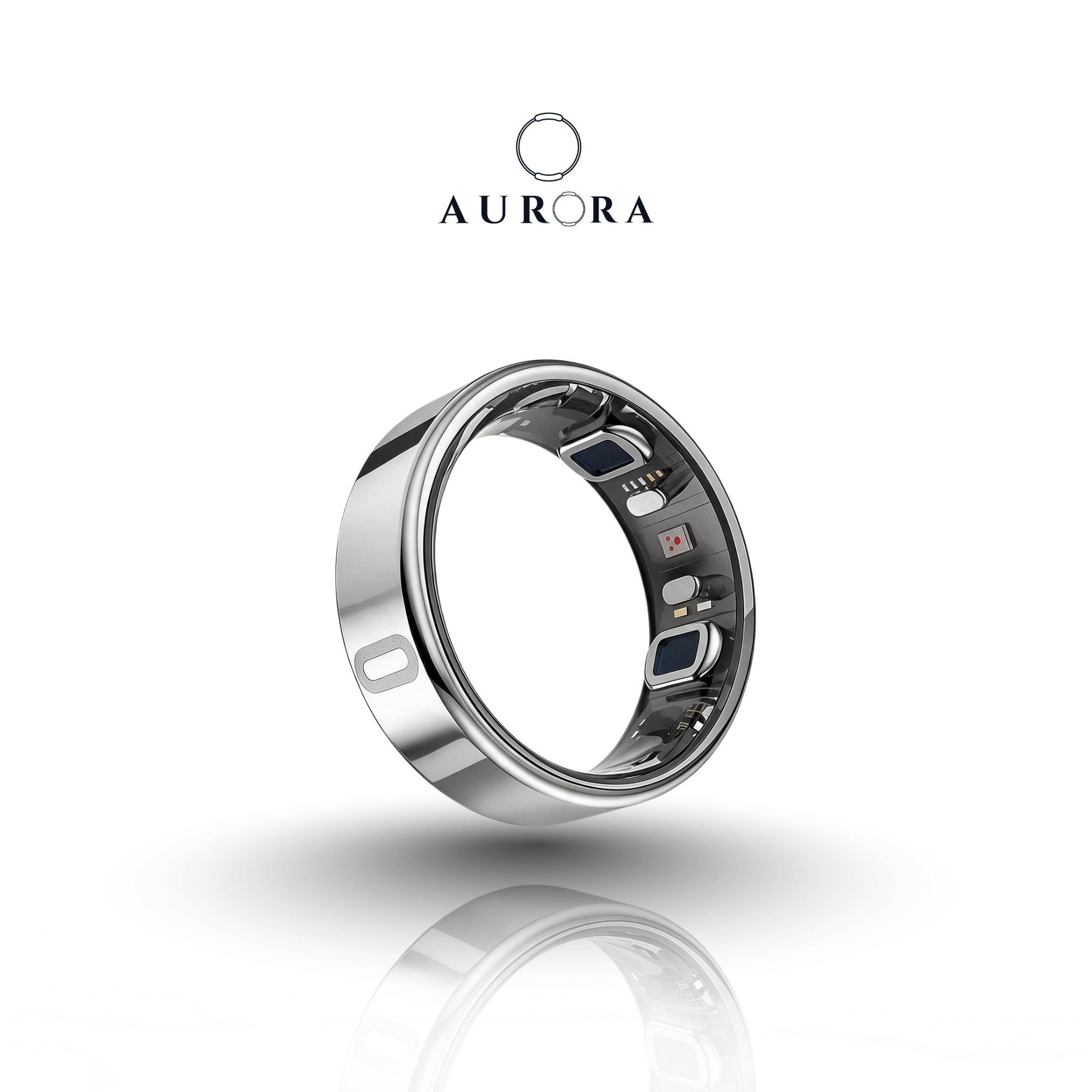 Aurora Eclipse - V2  Glucose Smart Ring + ECG & BP | Subscription Free