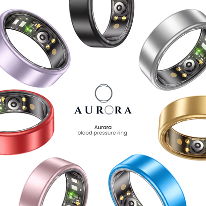 Aurora Motion  V2 - Blood Pressure Ring  | HRV , Sleep & More