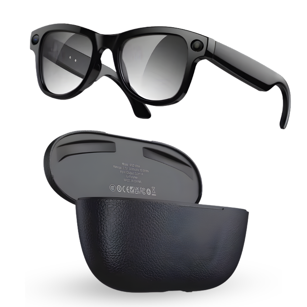 Aurora Cyan : Smart Camera, Audio & Translation Glasses – Aurora Ring