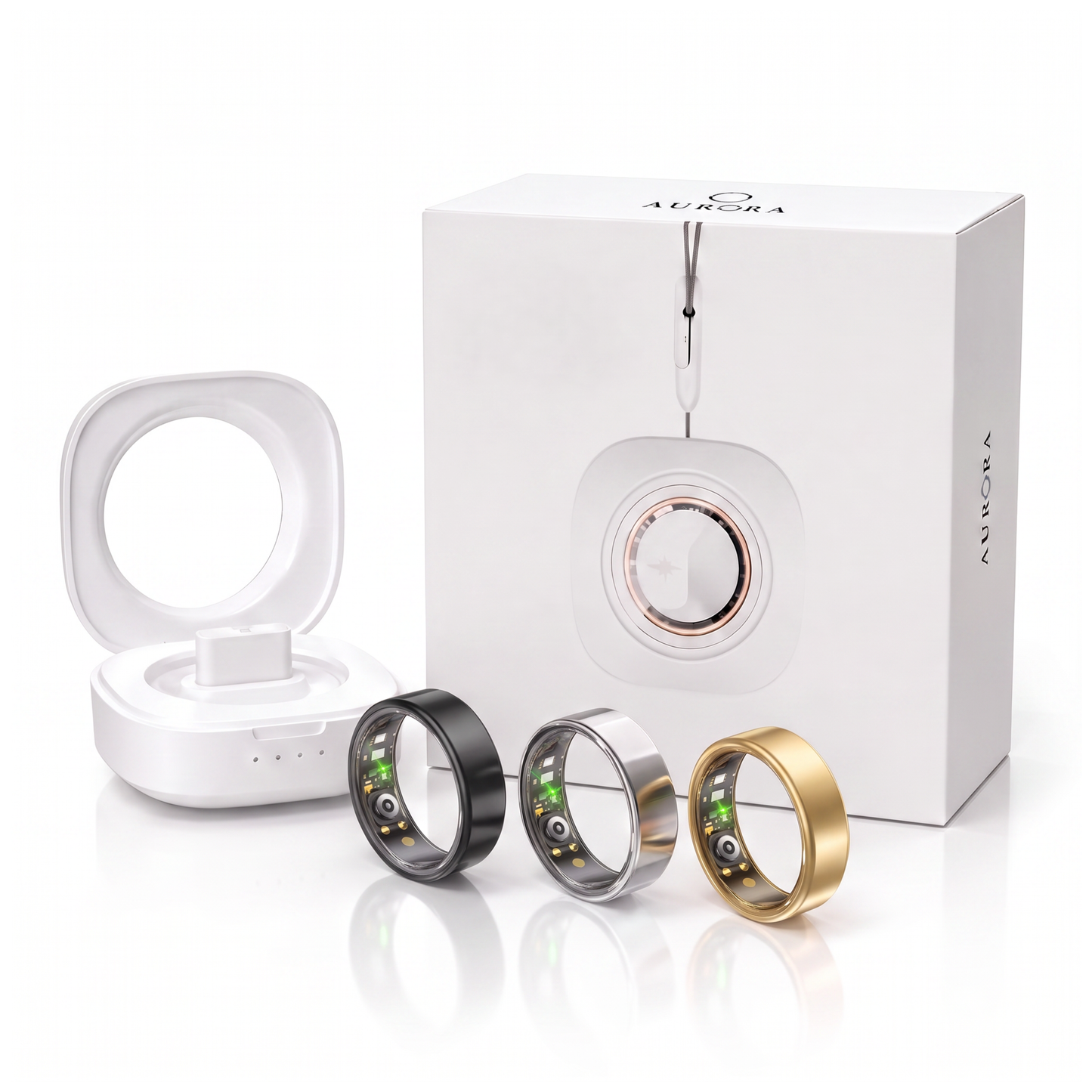 Aurora Motion  V2 - Blood Pressure Ring  | HRV , Sleep & More