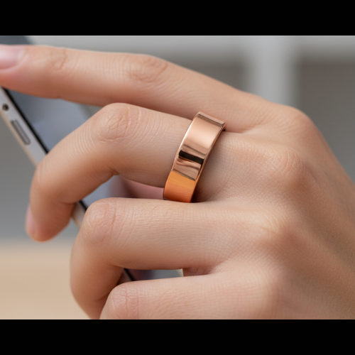 Put on your finger and put the manual calibration to put the accurate data for your better check up and monitor through App with Aurora Blood Pressure Ring.