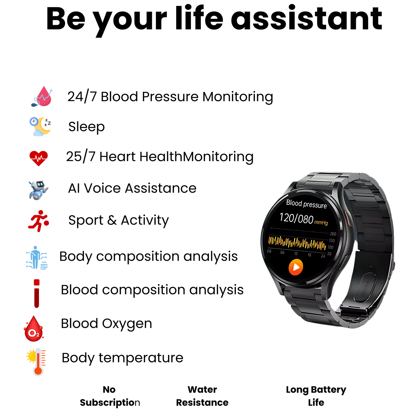Blood Pressure Watch Pro