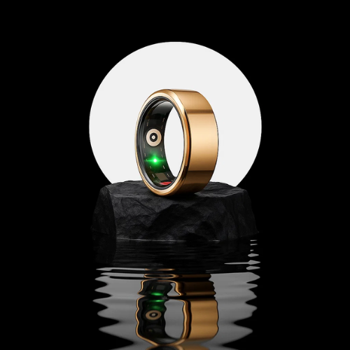 Aurora Blood Pressure Ring can measure your everyday movement monitoring your health status easily through app.
