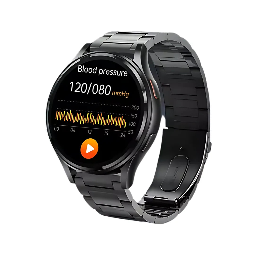 Aurora Pulse : Blood Glucose Smart Watch + ECG,BP & More