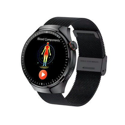 Aurora Pulse : Blood Glucose Smart Watch + ECG,BP & More